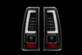 Black LED tail lights pair