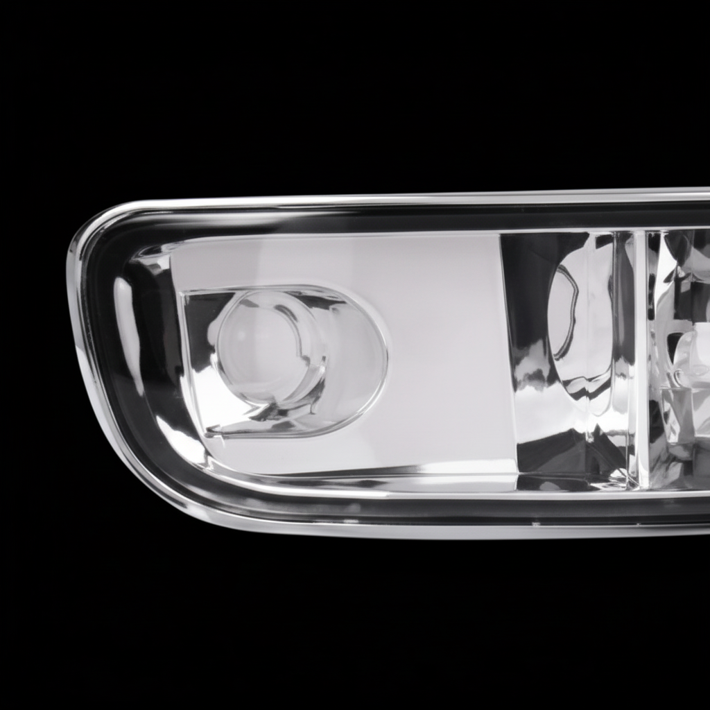 Bumper light detail on black background