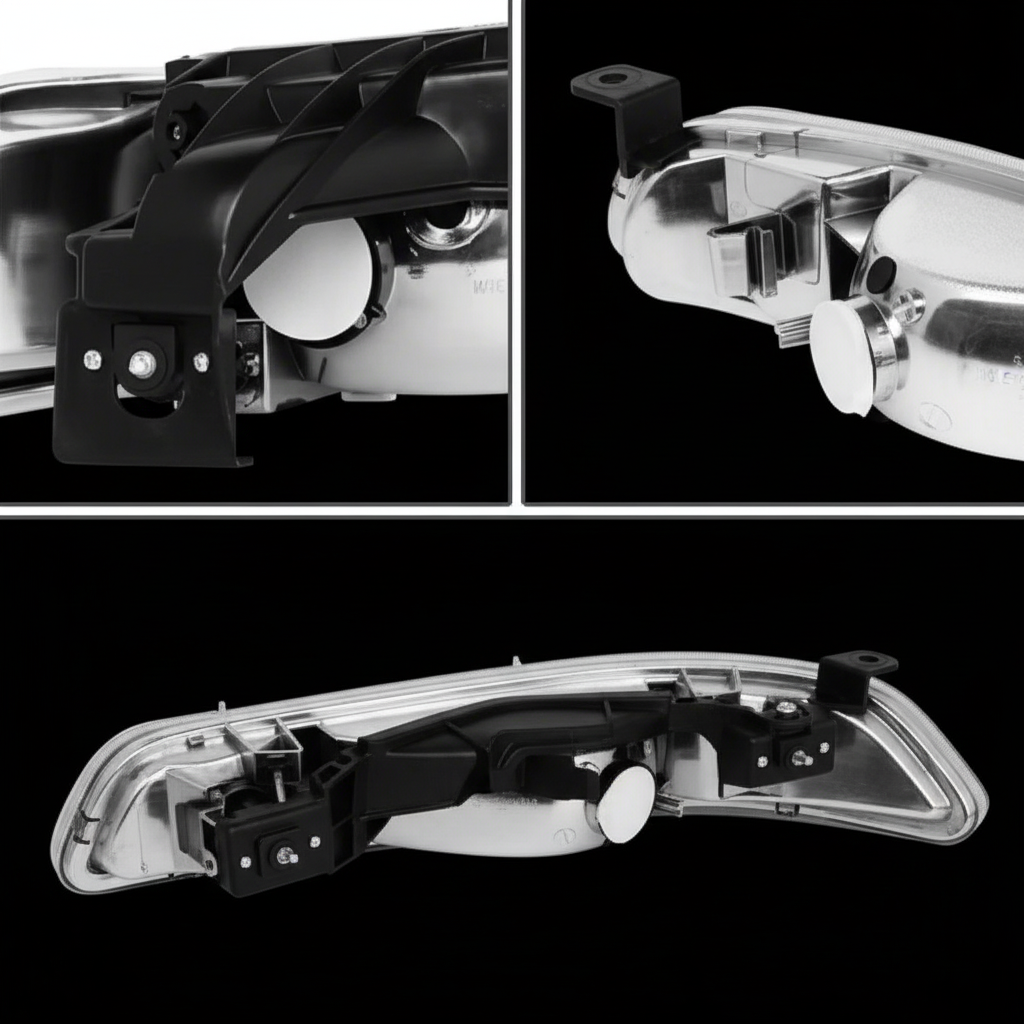 Mounting hardware with black background